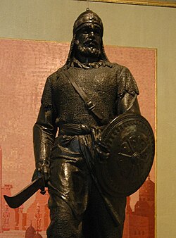 Modern sculpture of Saladin in the Egyptian Military museum in Cairo