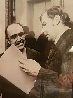 Oscar Niemeyer with Polish architect Jerzy Świech