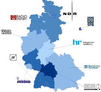 ARD broadcasters before German reunification