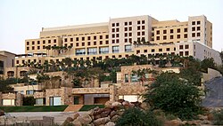 Kempinski Hotel, one of the many hotels on the Jordanian shore