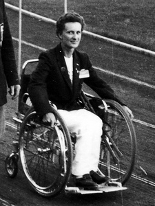 Margaret Harriman at the 1960 Summer Paralympics in Rome