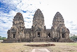 Wat Phra Prang Sam Yod, a 13th-century Angkorian temple in Lopburi.