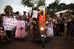 Demonstration against the expulsion of undocumented immigrants and their families from Israel, Tel Aviv, 2009