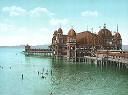 The Saltair Pavilion on the Great Salt Lake in 1900