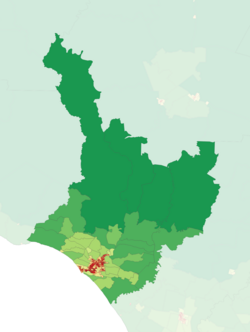 Population density in the 2023 census