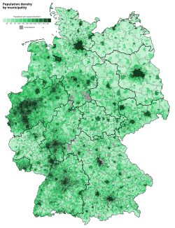 Population density in 2022