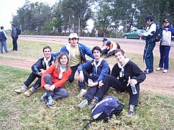 Young people from Corrientes making a pilgrimage to Itatí.