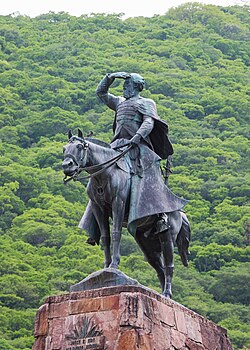 Statue of Martín Miguel de Güemes in Salta