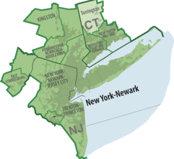 The New York-Newark, NY-NJ-CT-PA Combined Statistical Area as of March 2020