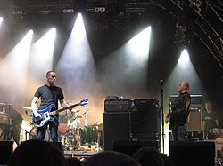Post-rock group Mogwai performing at a 2007 concert