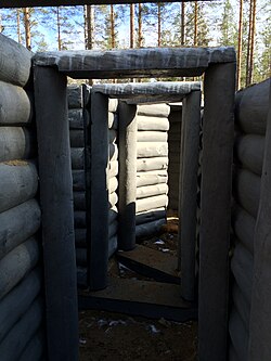 A trench of the Änäkäinen fortification in Lieksa, Finland