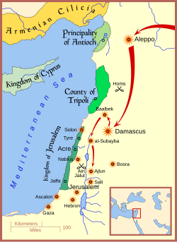Bohemond VI joined the Armenians and the Mongols in the capture of Damascus in 1260.