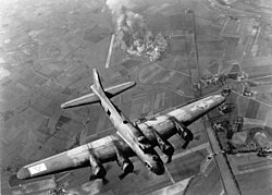American Eighth Air Force Boeing B-17 Flying Fortress bombing raid on the Focke-Wulf factory in Germany, 9 October 1943