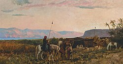 Bedouin encampment near the Dead Sea