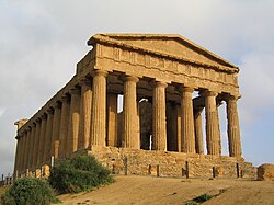 The Temple of Concordia, Valle dei Templi, Magna Graecia, present-day Italy
