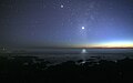 Photograph of the planet Venus, as seen from earth with the naked eye