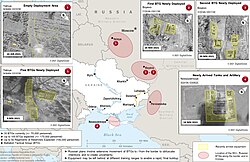 Russian military build-up around Ukraine as of 3 December 2021