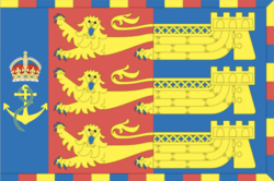 Admiral Zambellas' banner as Lord Warden of the Cinque Ports[28]