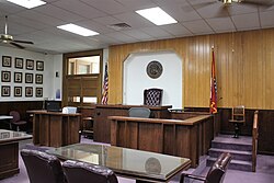 Inside the Boone County Courthouse in Boone County, Arkansas