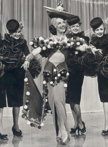 Carmen Miranda as Dorita in The Gang's All Here. In 1946 she was the highest-paid actress in the United States.[16]