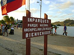 Welcome sign to the archipelago.