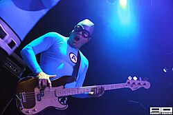 Bassist Crash McLarson co-founded The Aquabats in 1994
