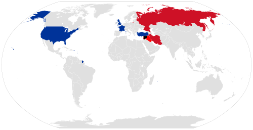Map of states with military/paramilitary forces deployed in Syria. Syria Supported the Assad government with troops Supported the Assad government with militia Supporting Syrian rebels or a non-government faction with troops