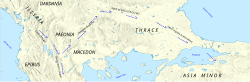 Map of the Gallic invasion of the Balkans