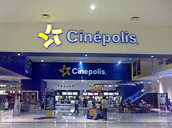 Cinépolis is the biggest cineplex chain in Mexico. It is also the largest chain in Latin America and the fourth largest in the world