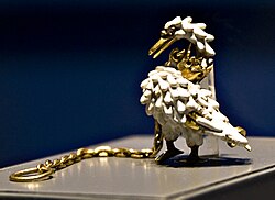 The Dunstable Swan Jewel, a livery badge from about 1400 AD, perhaps of Henry V as Prince of Wales. British Museum