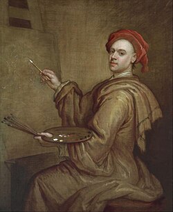 Hamlet Winstanley, 1730, Self-Portrait