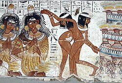 Egyptians celebrated feasts and festivals, accompanied by music and dance.