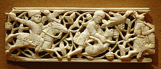 Ivory with traces of paint, 11th–12th century, Egypt