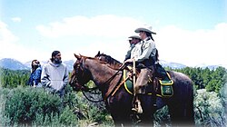 A horse patrol of the Law Enforcement & Investigations unit