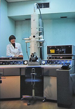 An electron microscope