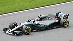 Mercedes won eight consecutive constructors' titles whilst Lewis Hamilton won six drivers' titles during the beginning of the hybrid era.