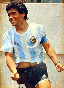 The Argentine Diego Maradona was part of the World and South America team.