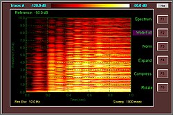 Spectrogram of the first second of an E9 suspended chord played on a Fender Stratocaster guitar. Below is the E9 suspended chord audio: