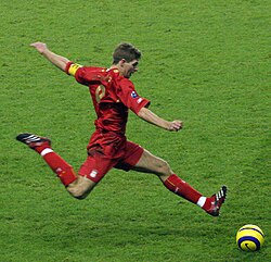 Steven Gerrard, regarded as one of the most complete midfielders of his generation.
