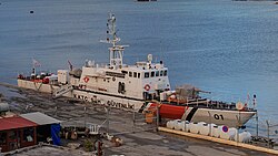 Northern Cyprus coast guard ship KKTCSG-01 at the Port of Famagusta