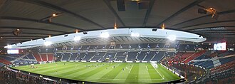 Hampden Park in Glasgow, the home stadium of the Scotland national football team