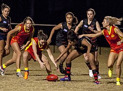 A women's match between Bond University and Burleigh Heads on the Gold Coast, Queensland