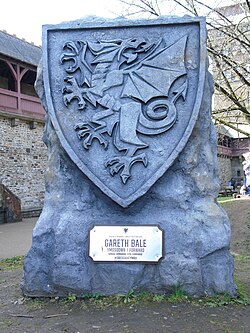 Bale plaque at Cardiff Castle