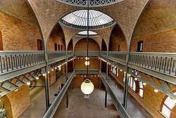 The interior of the Hearst Mining Building, dedicated by Phoebe Hearst in honor of her late husband, George
