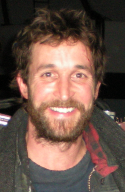 Wyle on the set of Falling Skies in 2012