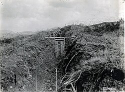 A picture of "no man's land," taken 1917–1919.