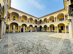 One of the courtyards of the Old Campus of the University of Pavia