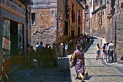 People waiting to vote in the 1977 general election, the first free election since 1936.