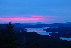The Fulton Chain of Lakes in Adirondack Park in Upstate New York in August 2007