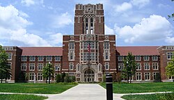 Ayres Hall was the original home of WUOT, including its first transmitter site